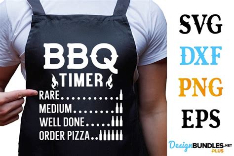 BBQ Timer, Dad BBQ Apron Svg, Grilling Svg Saying, Dad Svg