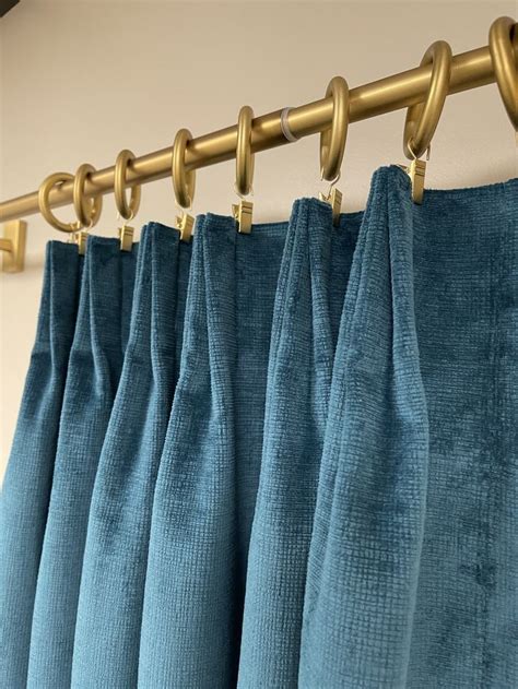 Slate Blue Velvet Curtain Panel Set Of 2 In 2022 Blue Velvet