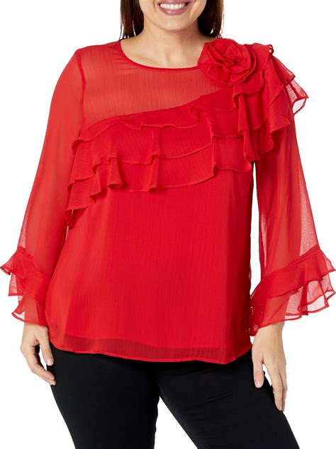 City Chic Women S Apparel Women S City Chic Plus Size Top Rosa Corsage At Amazon Women’s