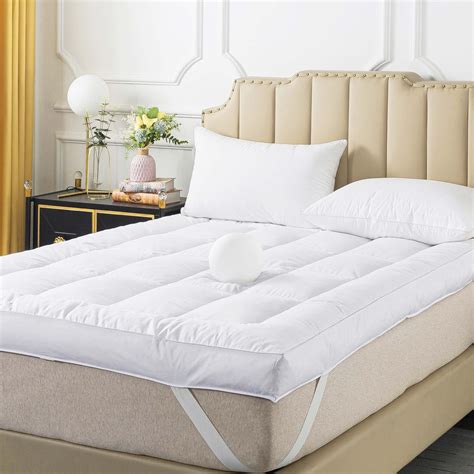 WhatsBedding 5 Inch Goose Down And Feather Bed Luxury Extra Thick