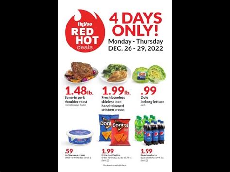 Hy Vee Red Hot Day Sale Ad Flyer Stock Up Prep