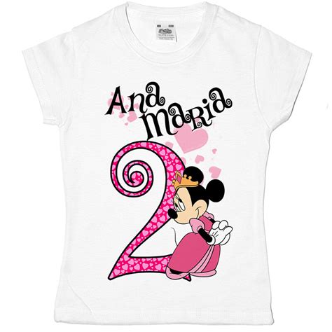 Tricou Sau Body Aniversar Cu Nume Si Varsta Minnie Printesa