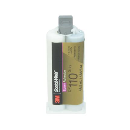 3M Scotch Weld DP110 Epoxy Adhesive Gray 48 5 ML Duo Pak Cartridge