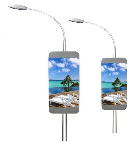 P3 Waterproof Outdoor Street Advertising Light Pole LED Display Screen