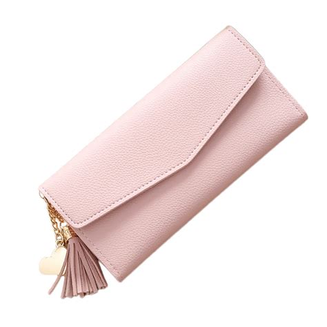 Cartera De Piel Sint Tica Para Mujer Cartera Larga Con Ranura Para