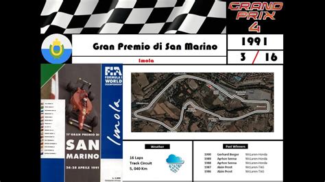 Race San Marino Gp F History Simulation Youtube