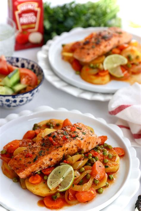 Zalm Met Groenten In Tomatensaus Artofit