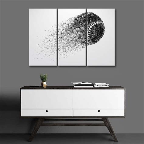 Abstract Baseball Wall Art Digital Art