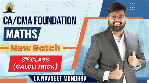 Ca Cma Foundation Maths Basics Rd Class Calculation Tricks Ca