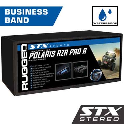 Rugged Radios Polaris Rzr Pro Xp Rzr Turbo R And Rzr Pro R Stx Stereo