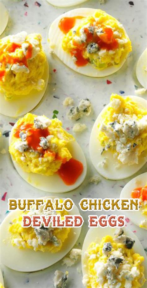 Buffalo Chicken Deviled Eggs