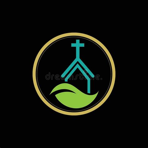 Dise O De S Mbolos Cristianos De La L Nea Cristiana Del Logotipo De