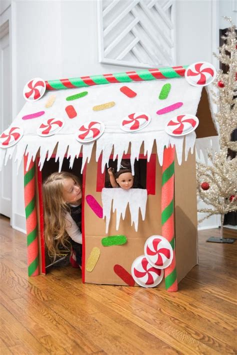 Cardboard Gingerbread House Cardboard House Cardboard Crafts