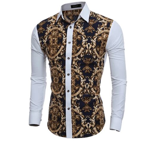 Men Shirt Luxury Brand 2017 Male Long Sleeve Shirts Casual Mens Great