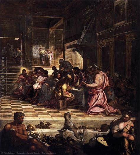 Paintings Reproductions The Last Supper 1579 By Tintoretto Jacopo