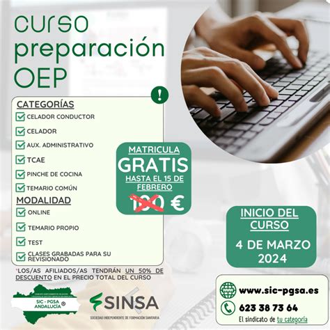 OFERTA CURSO DE PREPARACIÓN OEP SIC PGSA