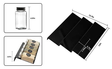 Amazon Spice Jars Organizer Expandable Spice Drawer Organizer