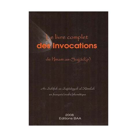 Le Livre Complet Des Invocations De L Imam Sajjad LIV SPI 00008