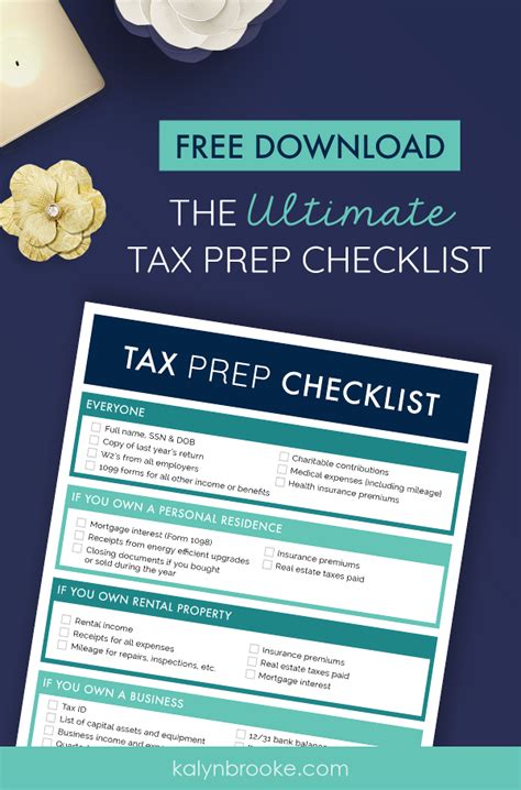 Printable Tax Preparation Checklist Excel Free Printable Templates