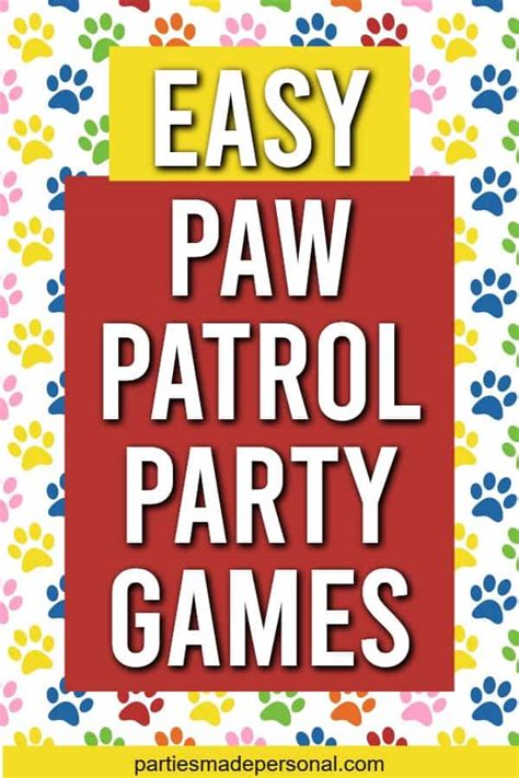 15 Easy and Fun Paw Patrol Party Games | Parties Made Personal