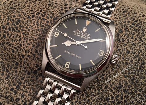 Rolex Gay Frères Vintage Bracelet Acier 1955 Grains de Riz 18mm Montres Super Precision Explorer