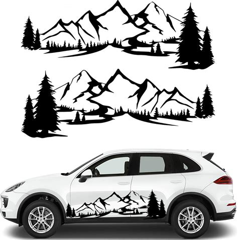 Amazon Fochutech Large Car Stickers Mountain Car Decals For Men