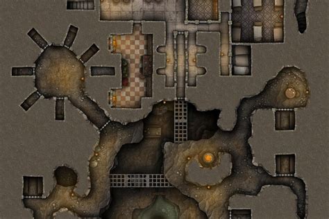 Underground Desert Prison Free X Multi Level Battlemap Adventure