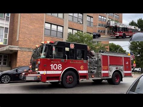 Chicago Fire Department Engine Tower Ladder Responding Youtube