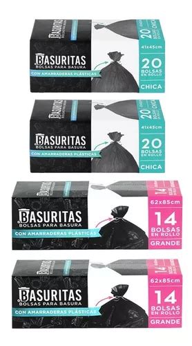 Pack Bolsas De Basura Chicas Y Grandes Basuritas X