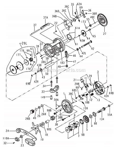 Penn Fishing Reel Parts Diagram