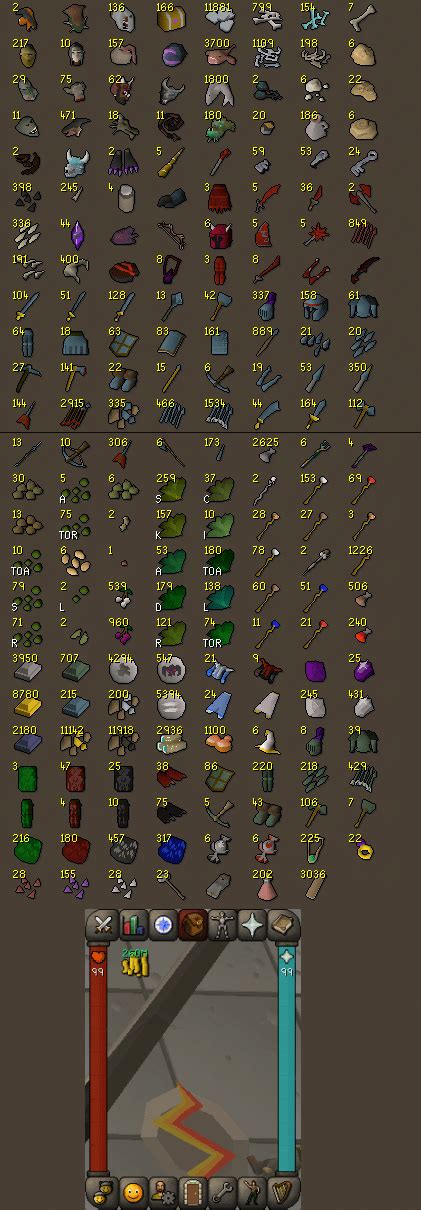 90-99 Slayer loot tab : r/2007scape