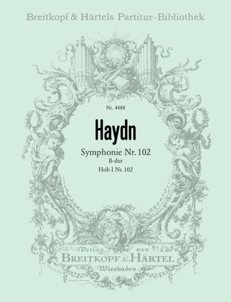 Haydn Symphonie Nr B Dur Hob I Breitkopf H Rtel