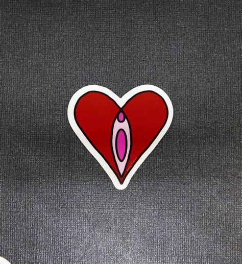 Heart Stickers Sex Positive Vagina Stickers Feminist Art Etsy