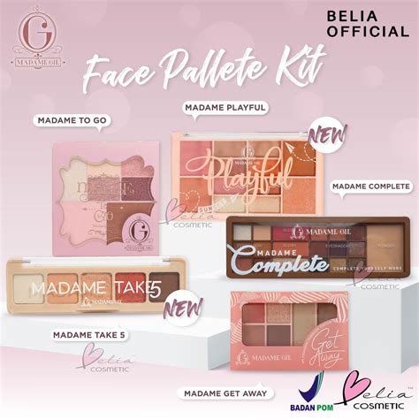 Belia Madame Gie To Go Get Away Make Up Kit Complete Face Pallete