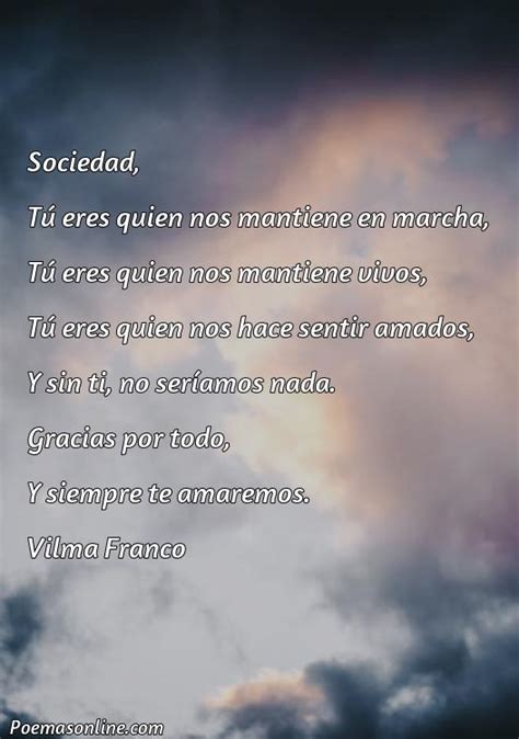 Cinco Mejores Poemas Para La Sociedad Poemas Online