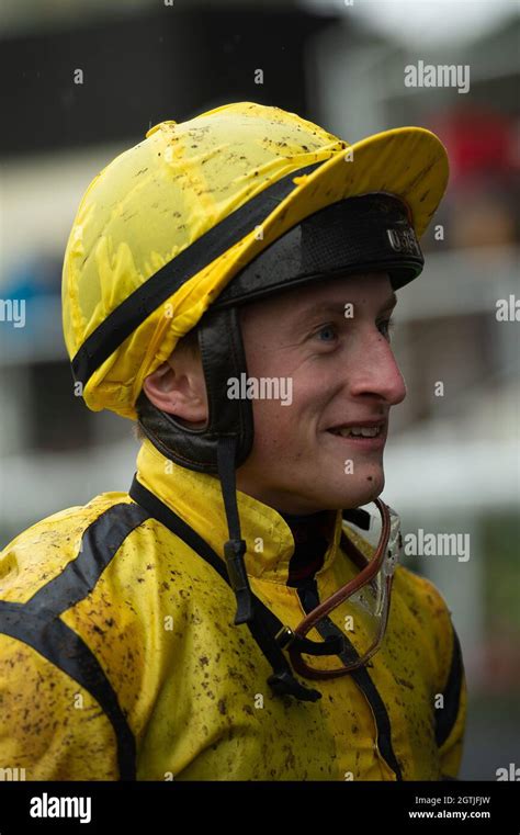 Ascot Uk 2nd October 2021 A Muddy Looking Jockey Tom Marquand After