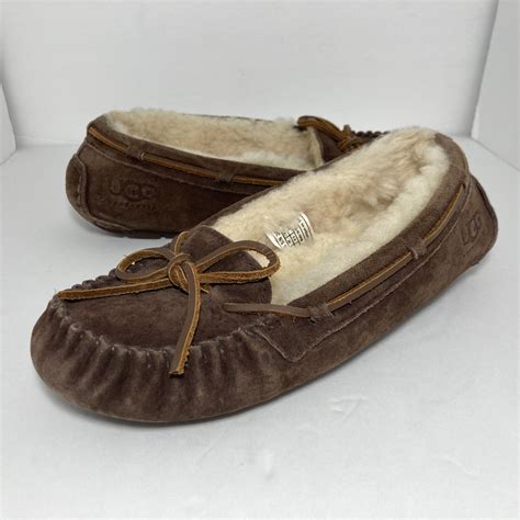 UGG Women 6 Slippers Bella II Shearling Moccasins Cas Gem