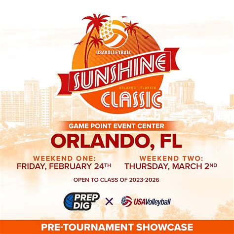 Sunshine Classic Orlando Volleyball 2024 Tickets Corrie Karisa