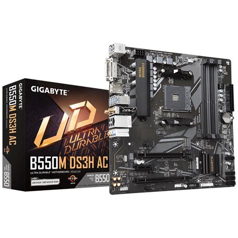 Placa M E Gigabyte B M Ds H Ac Wi Fi Chipset B Amd Am Matx Ddr