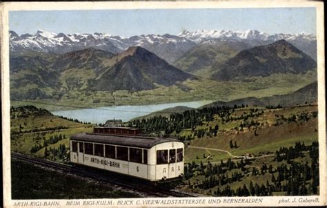 Ansichtskarte Postkarte Arth Kanton Schwyz Arth Rigi Bahn Beim Rigi