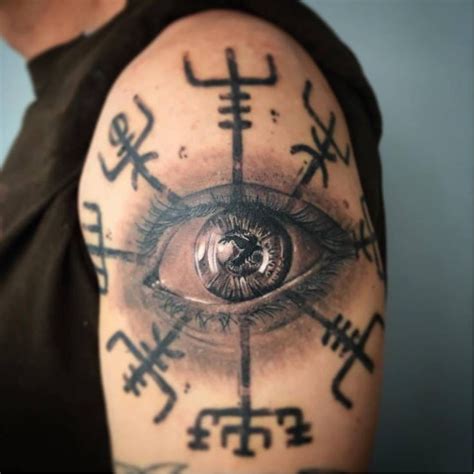 Never Get Lost With Vegvisir Tattoos Tattoos Realistic Eye Tattoo