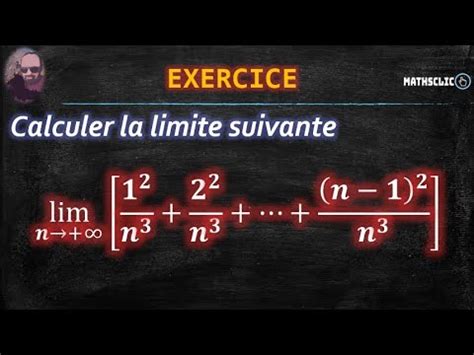 MATHSCLIC EXERCICE CALCUL DE LA LIMITE D UNE SUITE Lim N 1 2