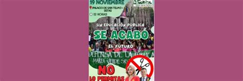 Apoyo A Marea Verde Andaluc A El Pr Ximo De Noviembre Colectivo Dime