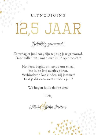 Jubileumfeest Uitnodiging 12 5 Jaar Goud Kaartje2go