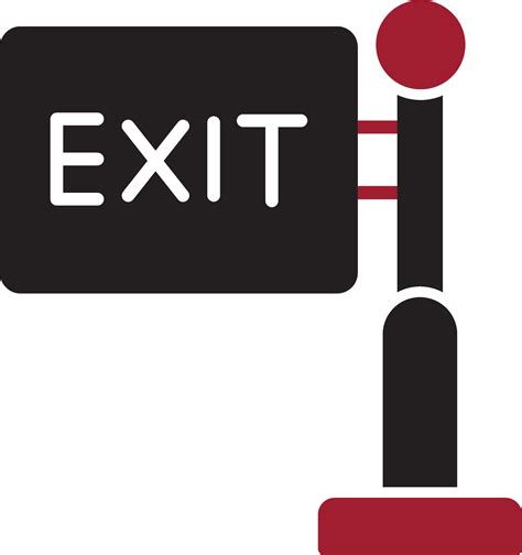 Exit Sign Vector Icon 31009277 Vector Art at Vecteezy