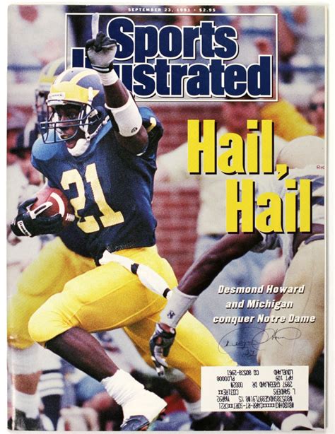 Lot Detail 1991 Desmond Howard Signed Sports Illustrated Heisman