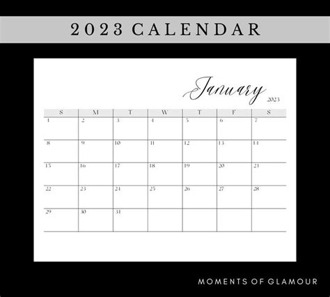 2023 Printable Monthly Calendar Year Overview 2023 Twenty Twenty