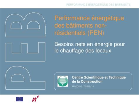 Ppt Performance Nerg Tique Des B Timents Non R Sidentiels Pen