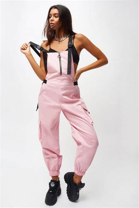 Womens Pink Cotton Twill Overalls By Jaded London Pink Topshop