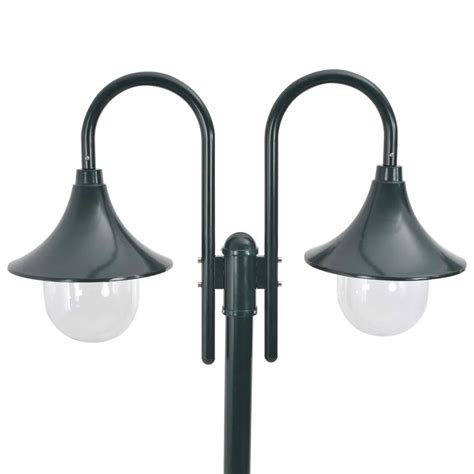 Lampadaire VERT lampe jardin extérieur 2 têtes